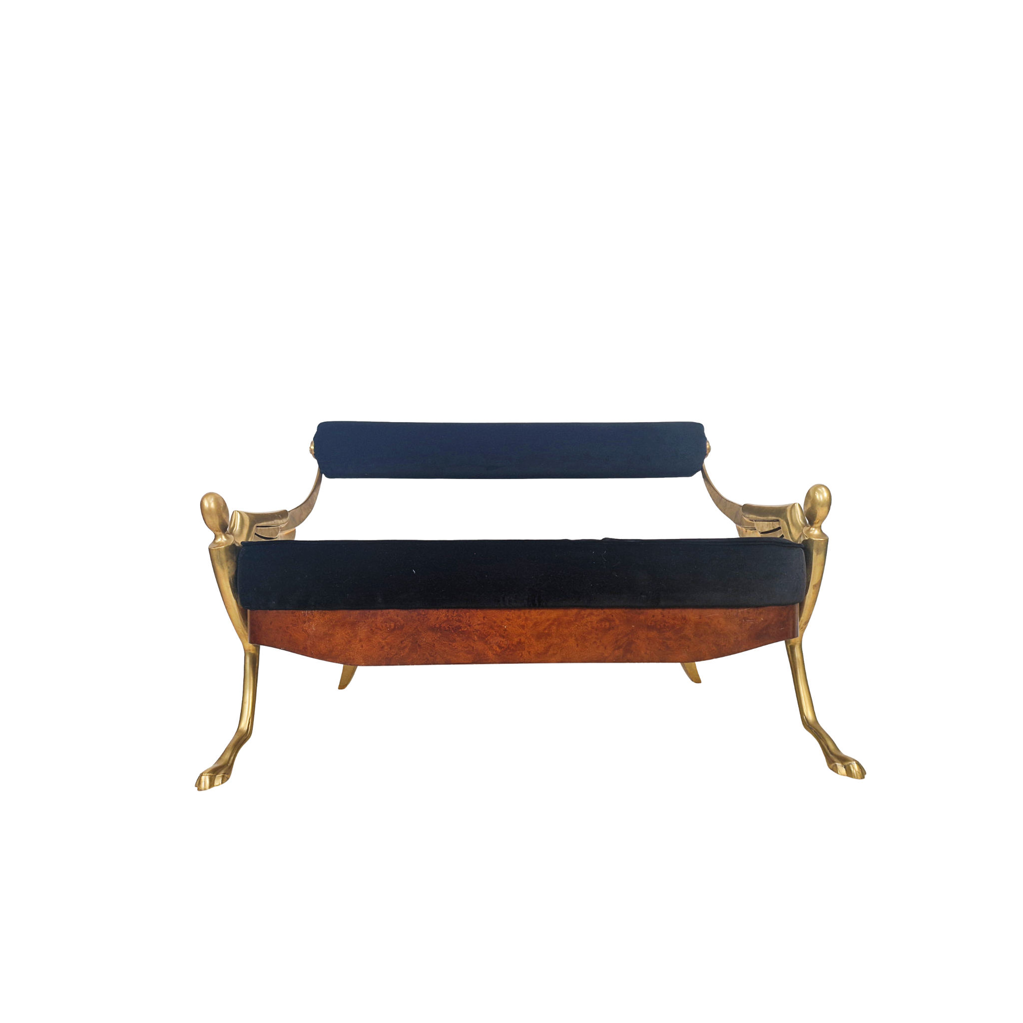 Mark Brazier Jones Atlantis Limited Edition Bronze & Velvet Sofas with Footstool