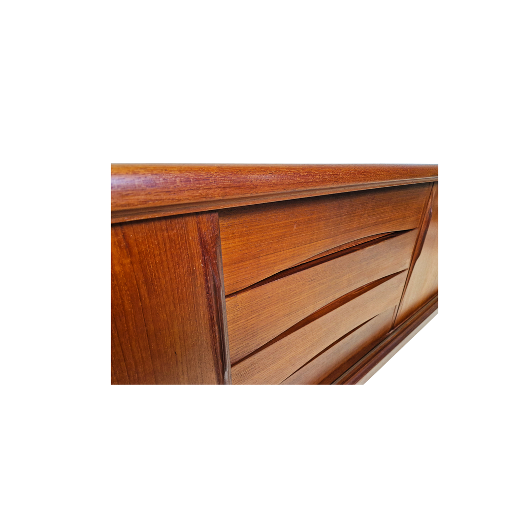 Gunni Ømman For Axel Christiansen Danish Long Sideboard Credenza