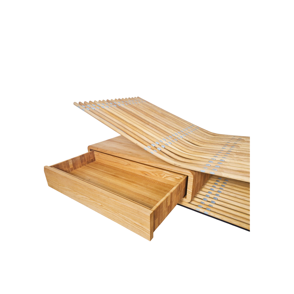 Birge Schneider Solid Bent Ash Danish Daybed Chez Lounge