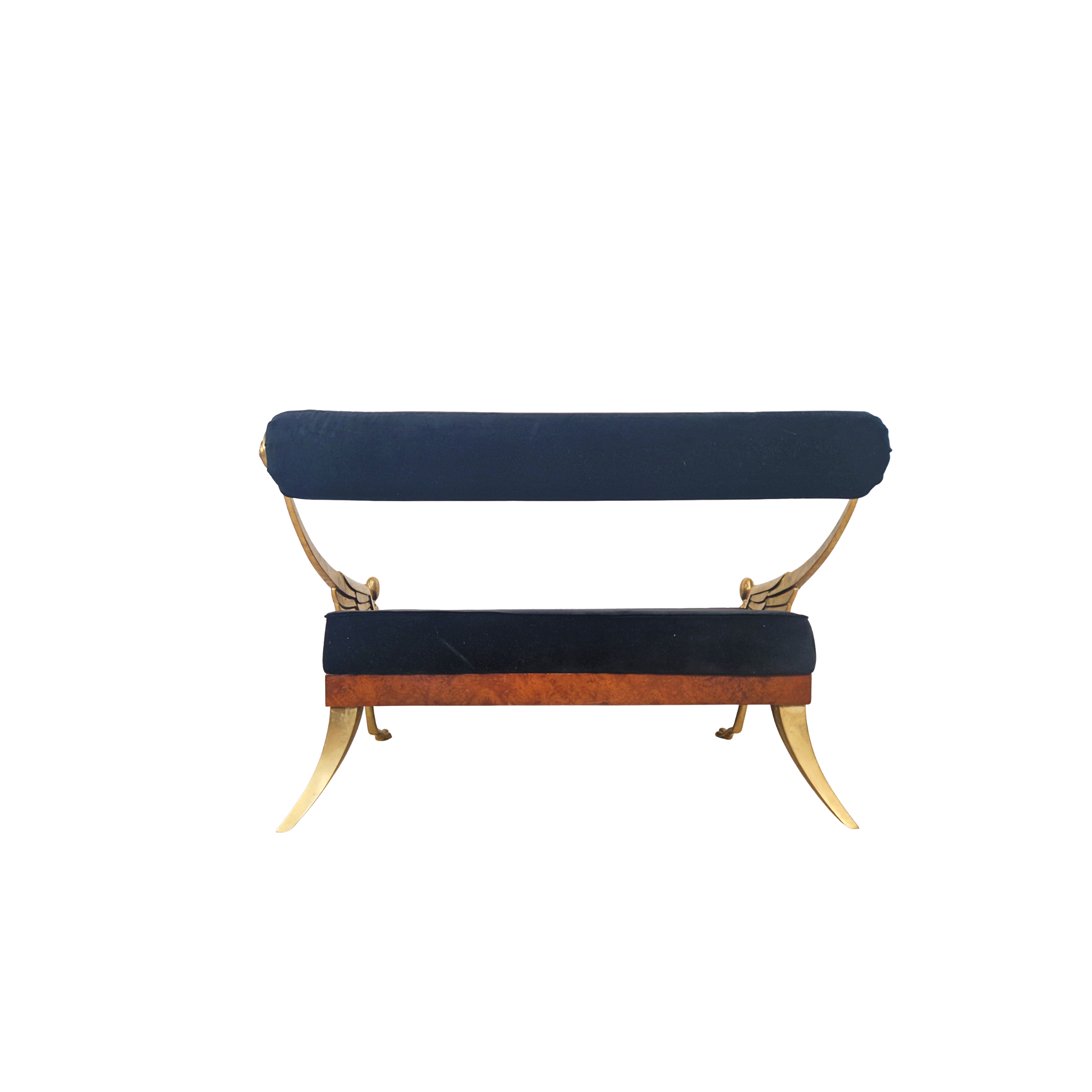 Mark Brazier Jones Atlantis Limited Edition Bronze & Velvet Sofas with Footstool