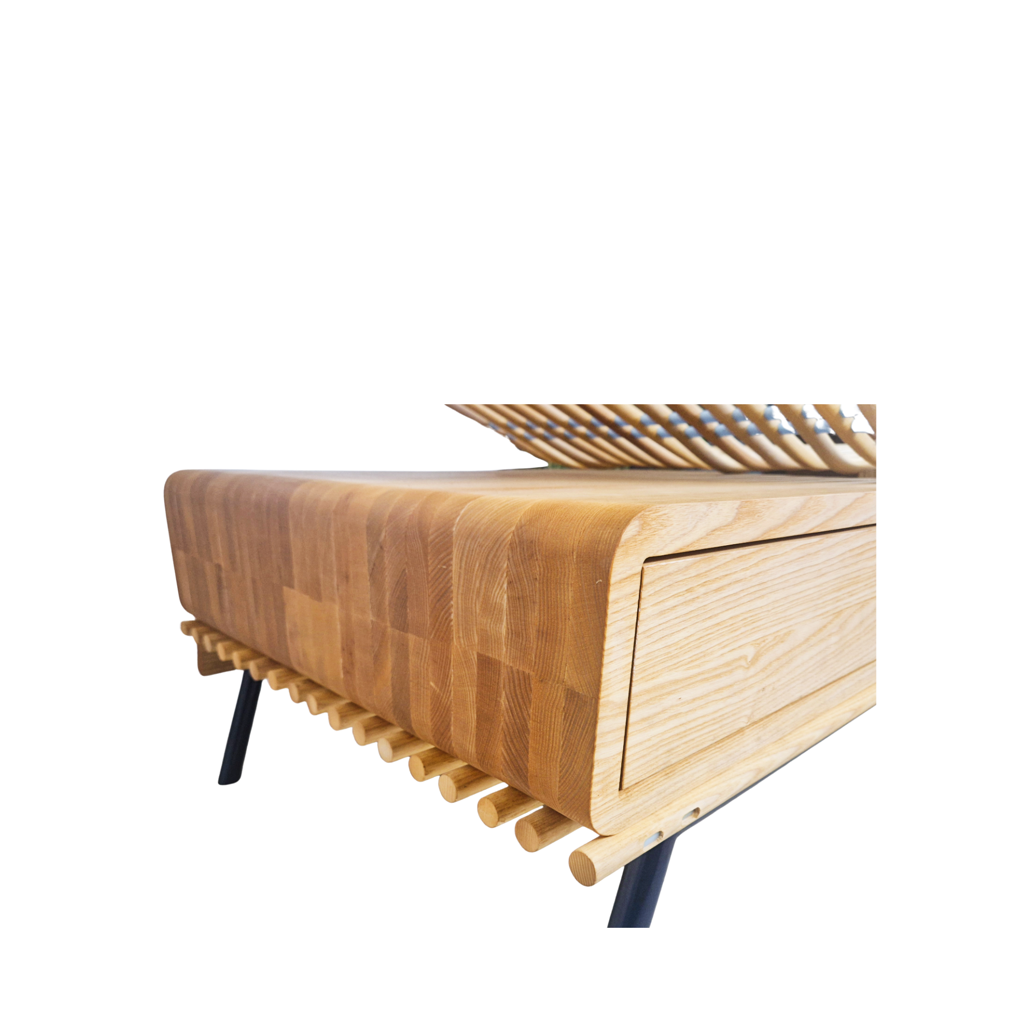 Birge Schneider Solid Bent Ash Danish Daybed Chez Lounge