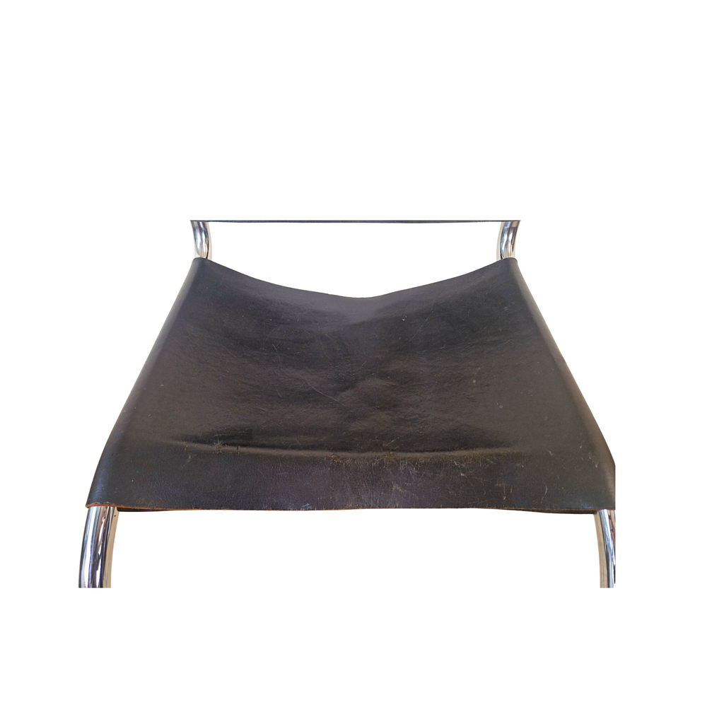 Mies Van Der Rohe For Thonet Leather & Chrome MR20 Chair