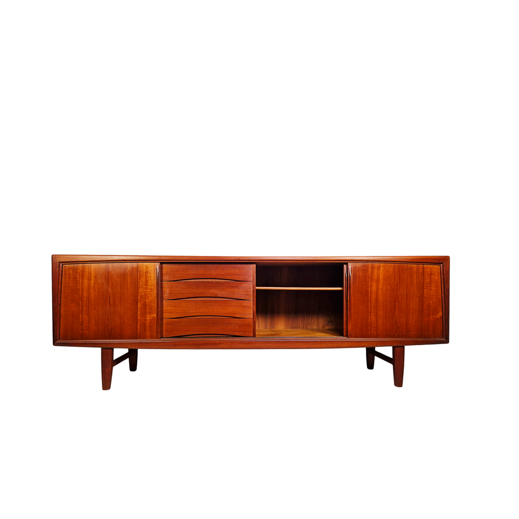 Gunni Ømman For Axel Christiansen Danish Long Sideboard Credenza
