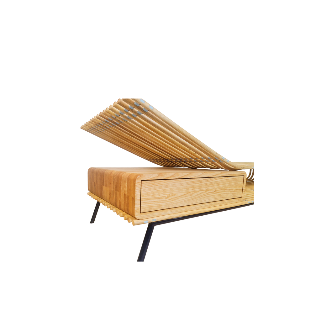 Birge Schneider Solid Bent Ash Danish Daybed Chez Lounge