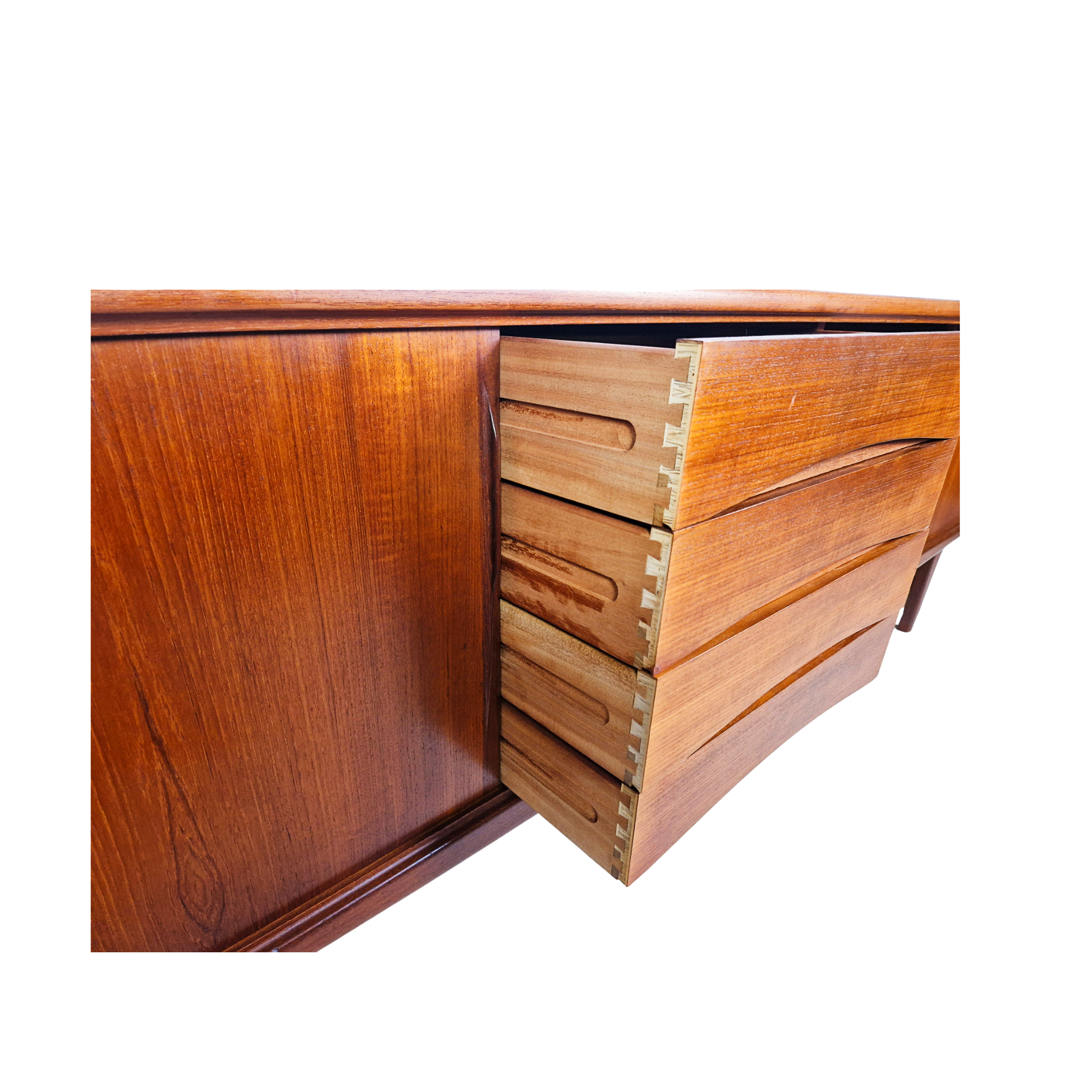 Gunni Ømman For Axel Christiansen Danish Long Sideboard Credenza