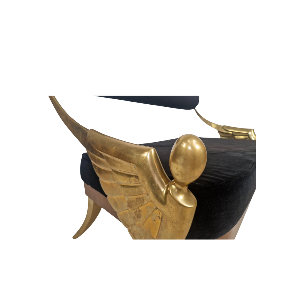 Mark Brazier Jones Atlantis Limited Edition Bronze & Velvet Sofas with Footstool