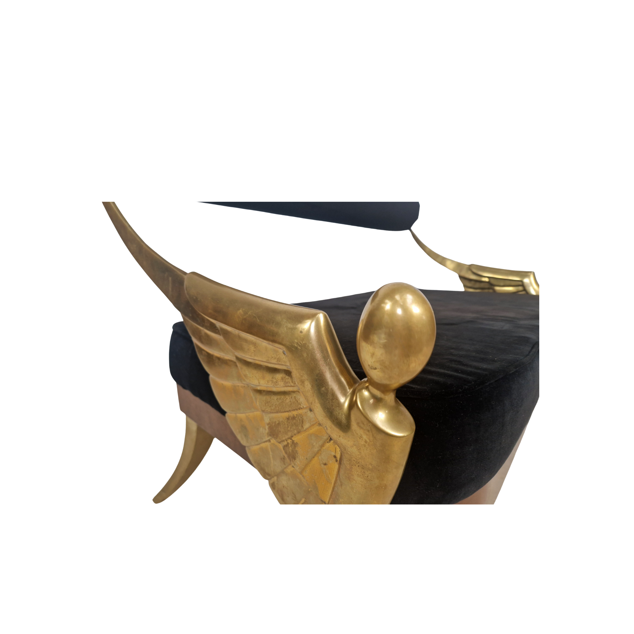 Mark Brazier Jones Atlantis Limited Edition Bronze & Velvet Sofas with Footstool