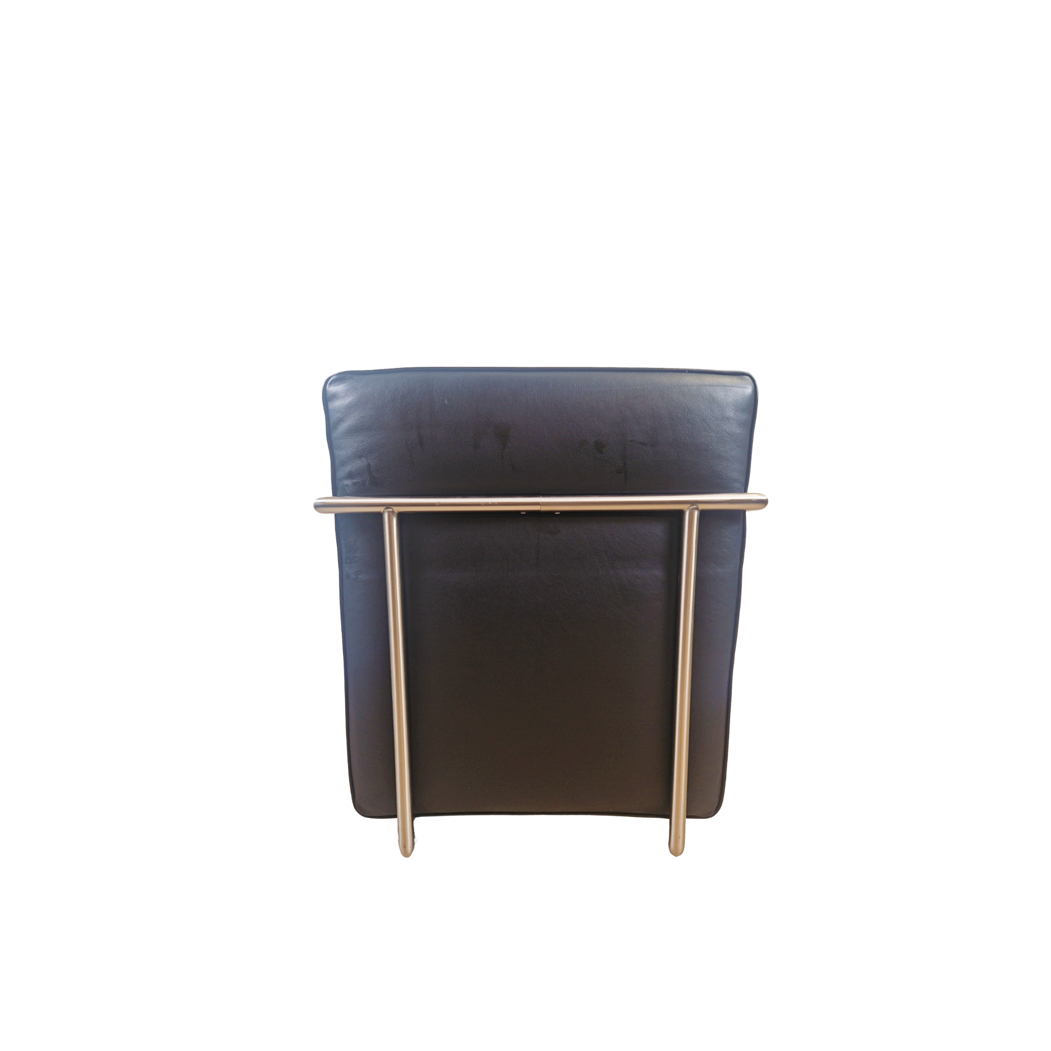 Antonio Citterio for Flexform ABC Model Leather & Chrome Reclining Lounge Chair With Ottoman
