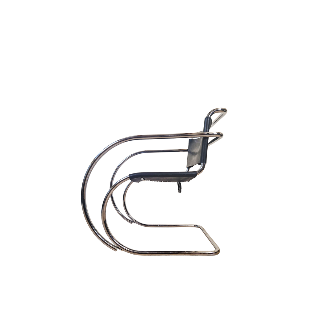 Mies Van Der Rohe For Thonet Leather & Chrome MR20 Chair