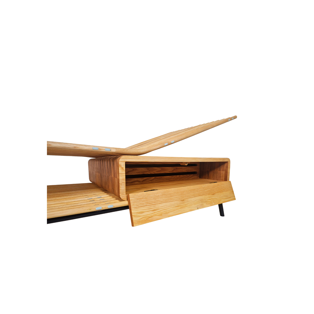 Birge Schneider Solid Bent Ash Danish Daybed Chez Lounge