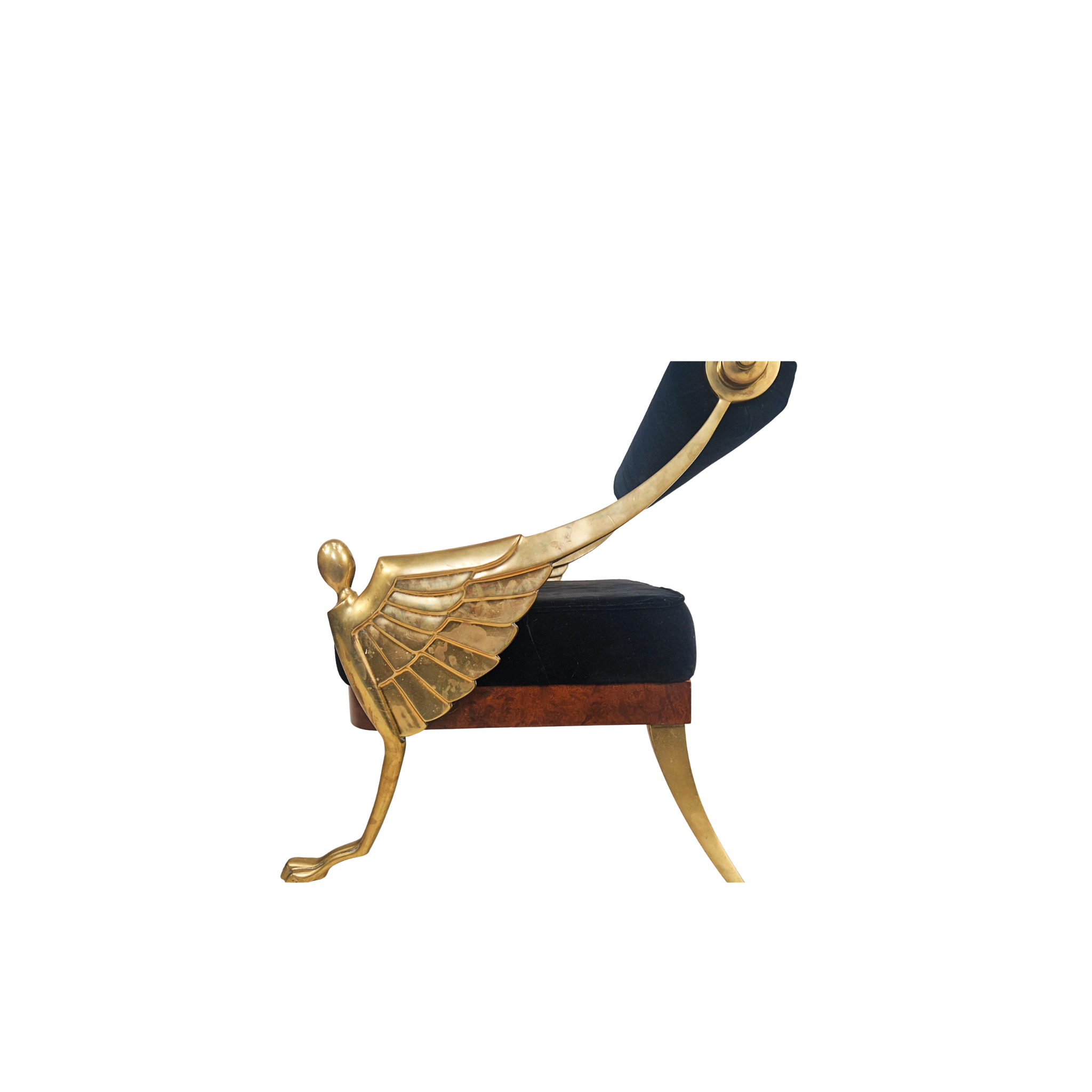 Mark Brazier Jones Atlantis Limited Edition Bronze & Velvet Sofas with Footstool